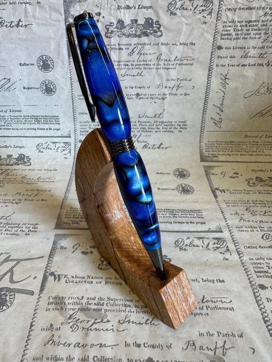 Black & Blues Acrylic Ballpoint Pen