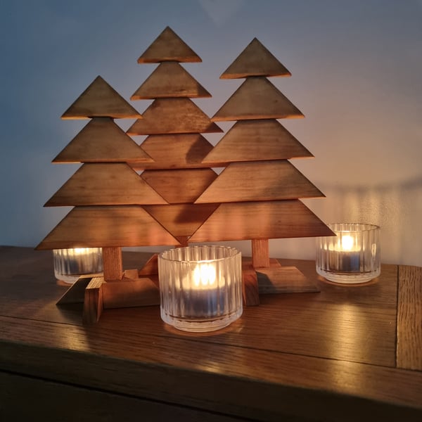 Wooden Christmas trees 