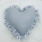 Liberty Ruffle Heart Cushion