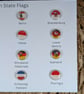 'Germany States' Flag Map Pins Set - 16 flag Map pins For Wood Map - Image 3