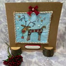 Rudolph The Red Nosed Reindeer Christmas Card.