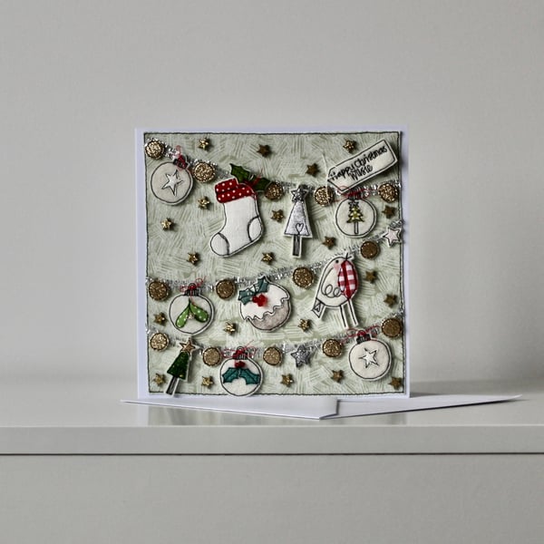  Special Order for Penny - 'Happy Christmas Wilsie' - Handmade Card