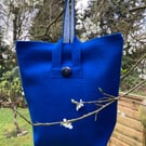 Blue Wool "Etoile" Sachet Bag