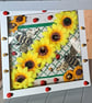 Bee and sunflower frame