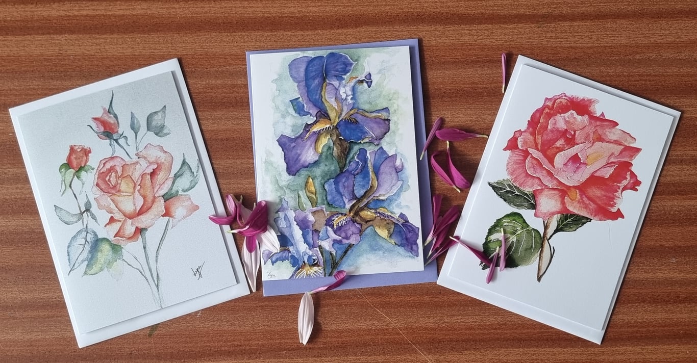 Pack of 3 printed cards