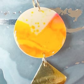 Sunset Theme Polymer Clay Pendant