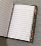 A6:  Orange Brown Snakeskin Print Leather - Leatherbound Lined Notebook - Image 3