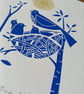 Birds Nest, Limited Edition Linocut, Original Print by Giuliana Lazzerini - Image 5
