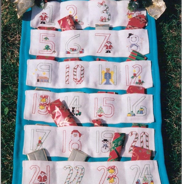 Christmas Advent Calendar cross stitch kit