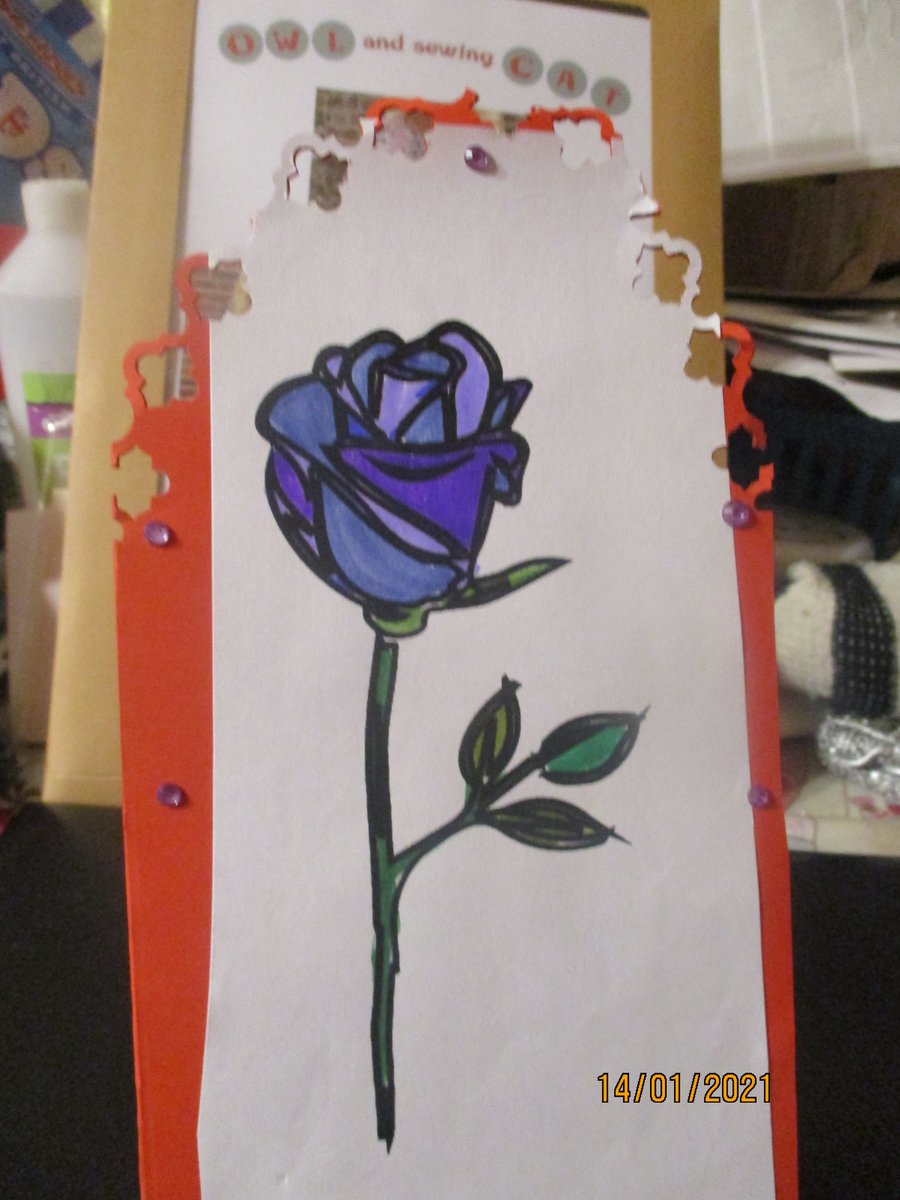 Purple Rose Card