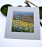 Scottish landscape - original mounted painting - sunny day - wildflowers - Image 7
