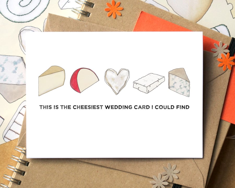 Funny Cheesy Wedding Card