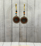 Gold Stainless Steel Crystal Earrings – Handmade Boho Statement Jewellery. - Image 2