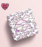 Fluffy pink and lilac Cloud wrapping paper - Image 3
