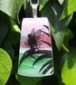 Dichroic Glass Fairy Necklace: Fused Glass Landscape Pendant F10 - Image 7