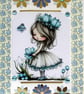 Fairy Princess - Hand Crafted Decoupage Greeting Card - Blank - 3265