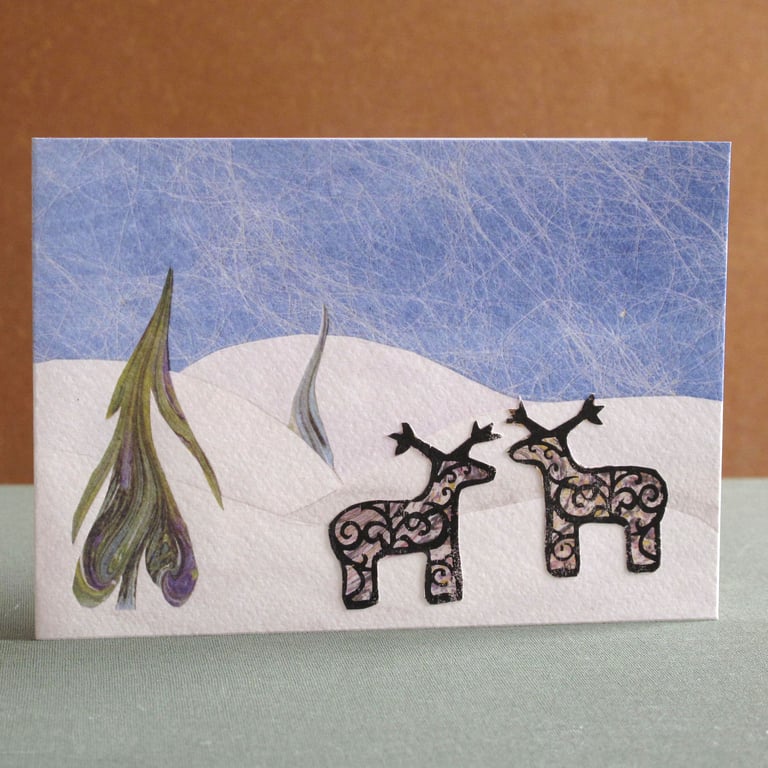 Unique Hand Made Christmas Card with Envelope