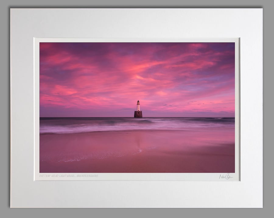 Rattray Head Lighthouse Aberdeenshire Scotland - A3 (50x40cm) Unframed Print
