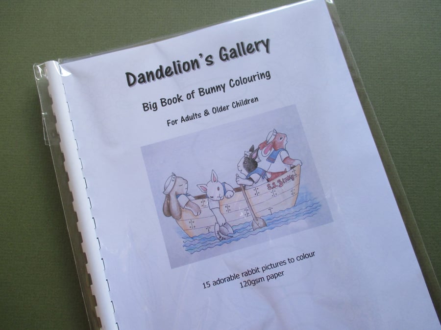 Colouring Book for Grown Ups Bunny Rabbit Coloring for Adult Relaxation