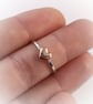 Silver ring with copper heart - Image 3