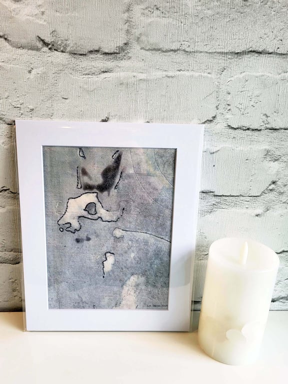 Mixed Media Art Print (Mounted) - 'Hare' Limited Edition