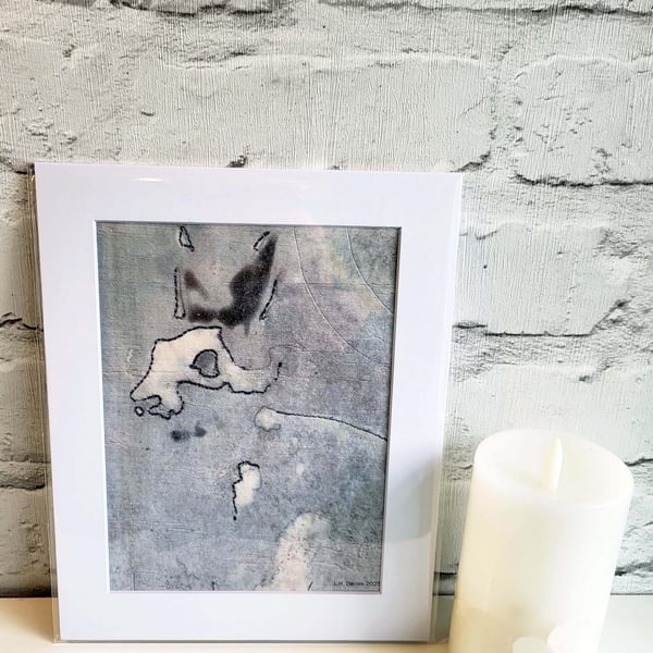 Mixed Media Art Print (Mounted) - 'Hare' Limited Edition
