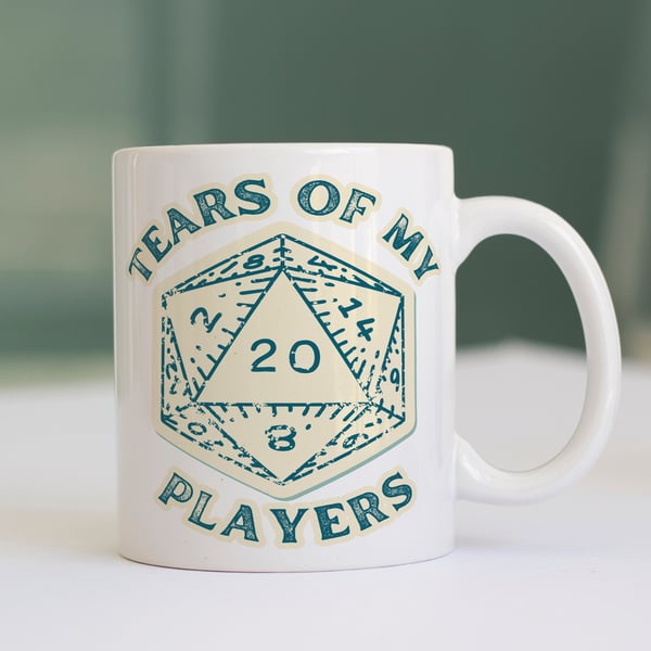 Tears Of My Players Mug - DnD Mug, Funny Dungeons And Dragons Gift, D20 Mug