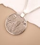 Cow Engraved Sterling Silver Coin Necklace - Image 10