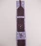 Handmade Leather Bookmark Floral Embossed with Neutral Coloured Crystal Stones  - Image 5