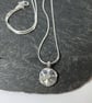 Silver and opal flower pendant and chain - Image 4