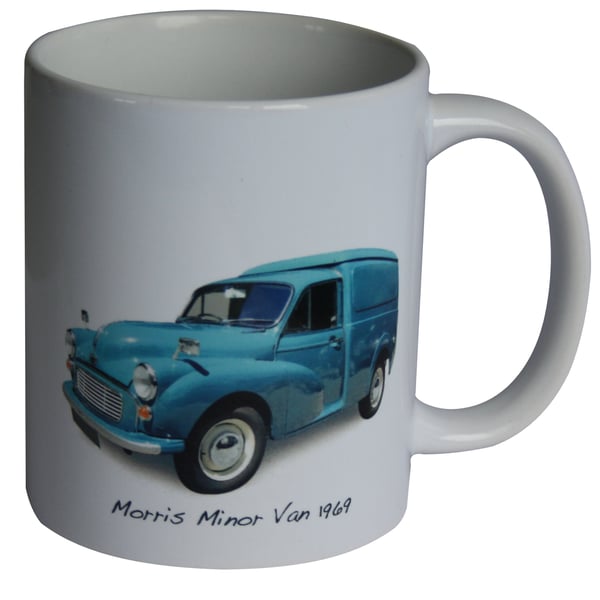 Morris Minor Van 1969 - 11oz Ceramic Mug - Van for the Tradesman