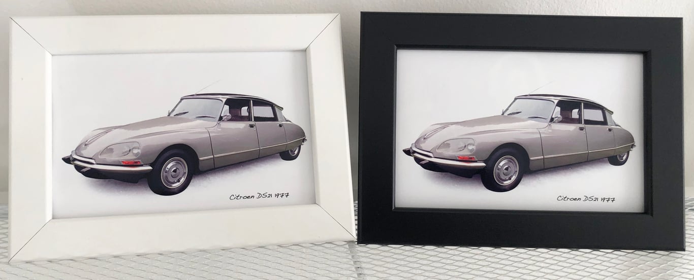 Citroen DS21 1977 - 4x6" Photograph in a Black or White frame