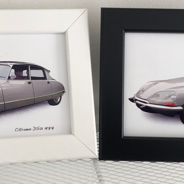 Citroen DS21 1977 - 4x6" Photograph in a Black or White frame