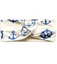 Women's Twist Knot Headband-Hairband Knot-Jersey Twist Headband-Nautical-HA010 - Image 4