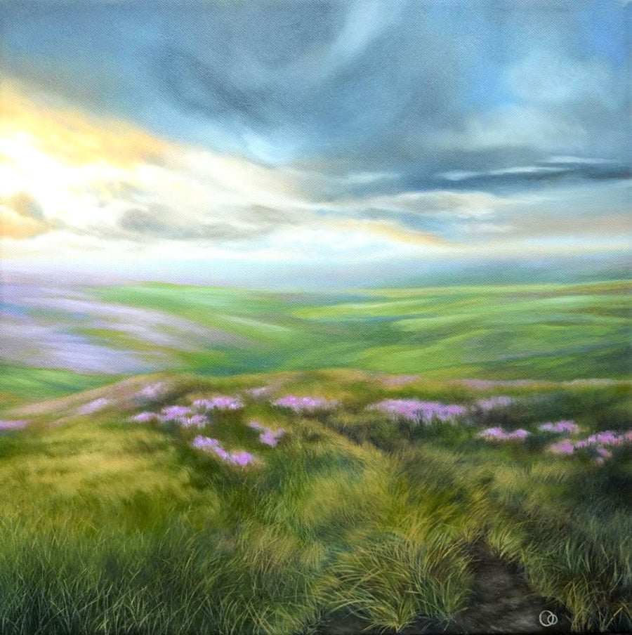 "Twilight Hour" Original Countryside Landscape Oil Painting