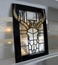 Stag Skull Stained Glass Window Hanging - Image 4