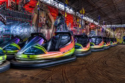Fairground dodgems 2 print
