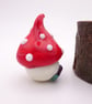 small glass toadstool house - Image 2