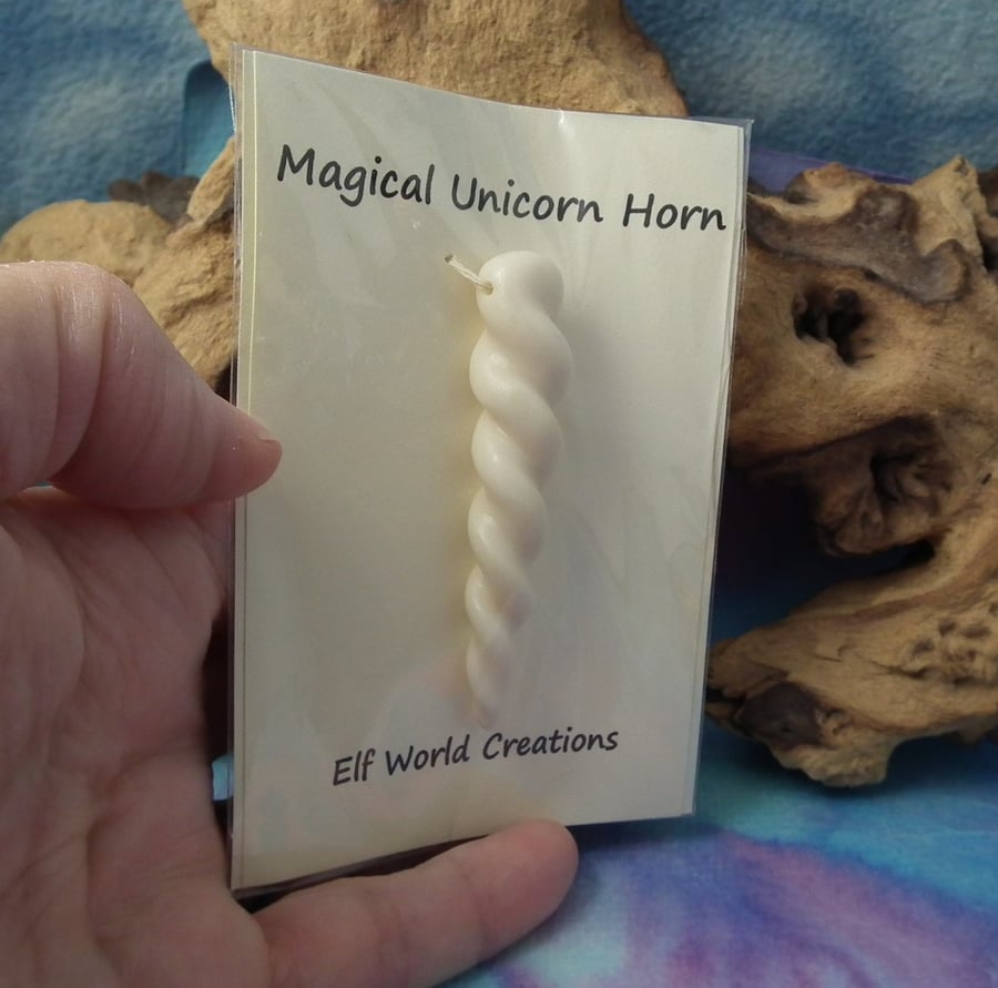 Summer Special ... Unicorn Horn 3" OOAK Sculpt by Ann Galvin