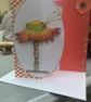 Fantasy floral fancy hat with love card - Image 1