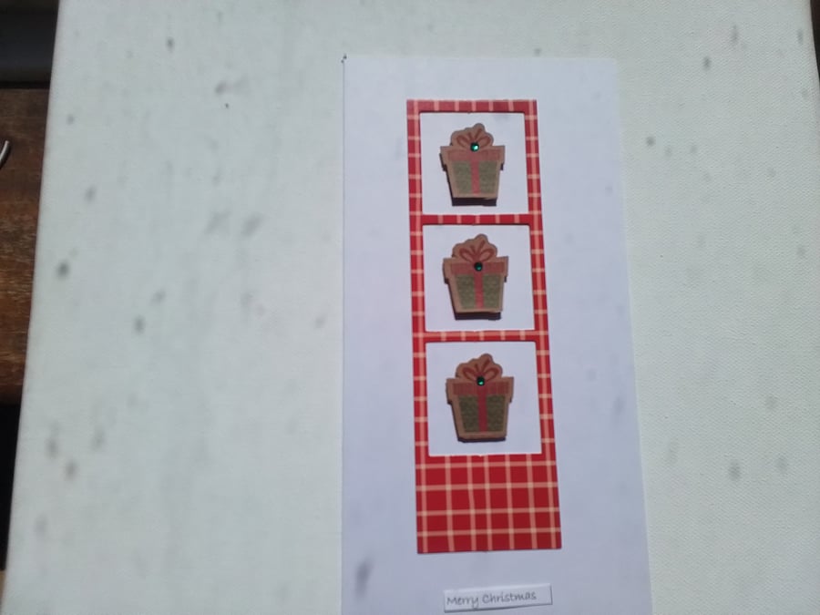 Christmas card. Presents. Gifts. Ref 215