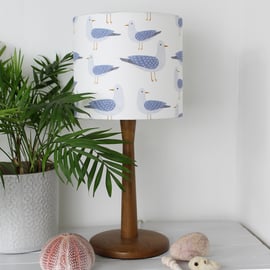 Harbour Gulls Fabric Lampshade