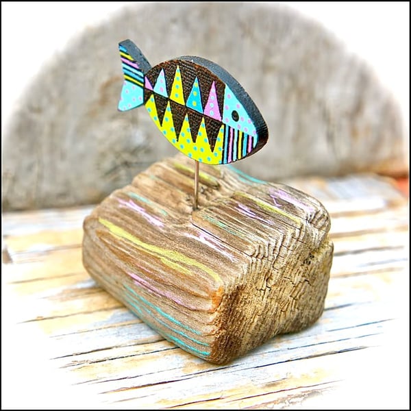 Wooden Fish Sculpture