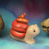 Tiny Village Snail 'Pinny' OOAK Sculpt by Ann Galvin Gnome Village