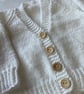 Newborn baby cardigan - Image 1