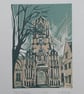 Tom Tower - Oxford linoprint - Image 2