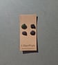 Set of four green sea glass buttons - Image 3