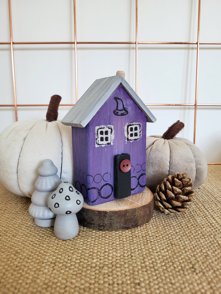 Little wooden Halloween house