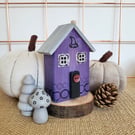 Little wooden Halloween house