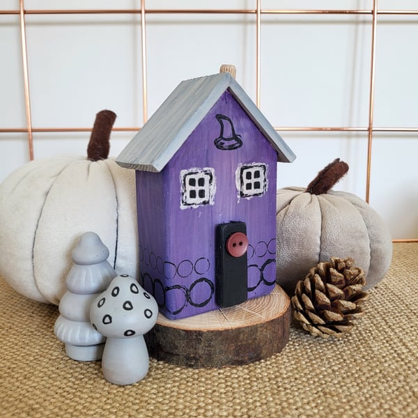 Little wooden Halloween house